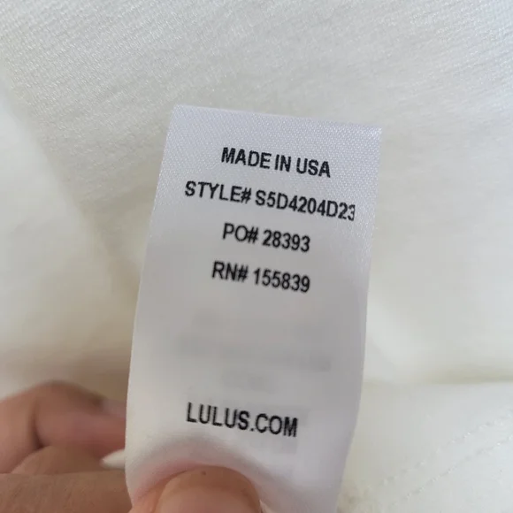 Lulu's Women Dress XS White Coquina Scalloped Lace Social Sheer Mesh Bodycon - Picture 10 of 15